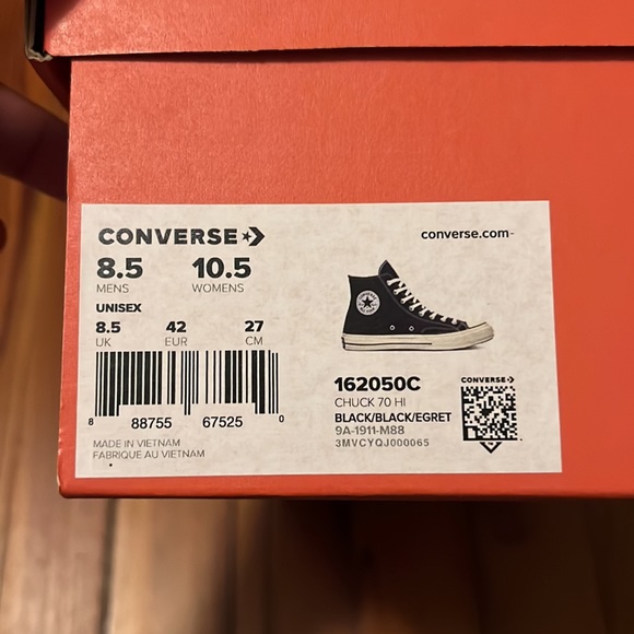 Chinatown Market x A Bathing Ape x Chuck 70 High ‘Black’ - Picture 7 of 7